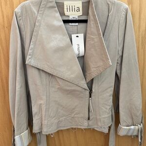 Illia Women's Leather Tassel Jacket